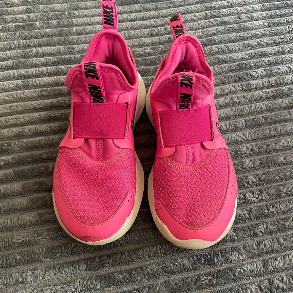 Nike Flex Runner 3 Toddler Girls Shoes 11C Pink Black Slip On FN1449-602 - Picture 3 of 10